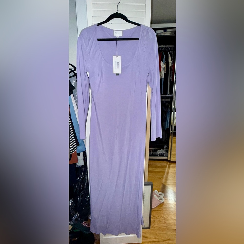 NWT WHO WHAT WEAR Florence Long Sleeve Dress
